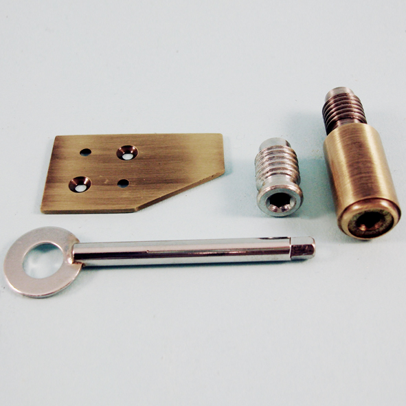 THD196/AB • 026mm • Antique Brass • Surface Sash Stop